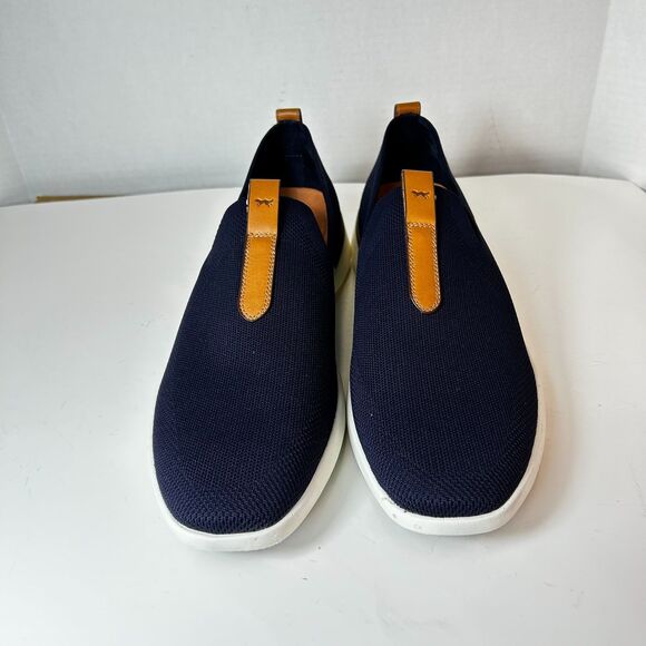 Wolf & Shepherd NWOT Derby Navy SwiftKnit Mesh Leather Slip On Loafer Size 14 - Picture 4 of 15